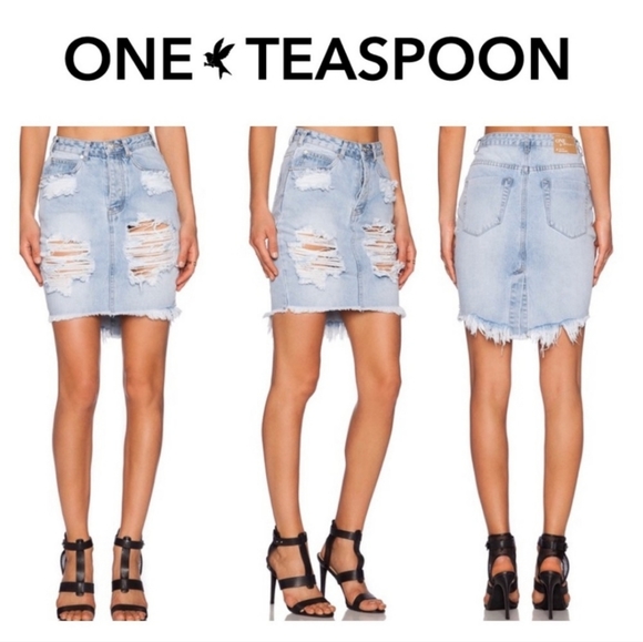 One Teaspoon x 2020 High Waist Skirt - Picture 8 of 9